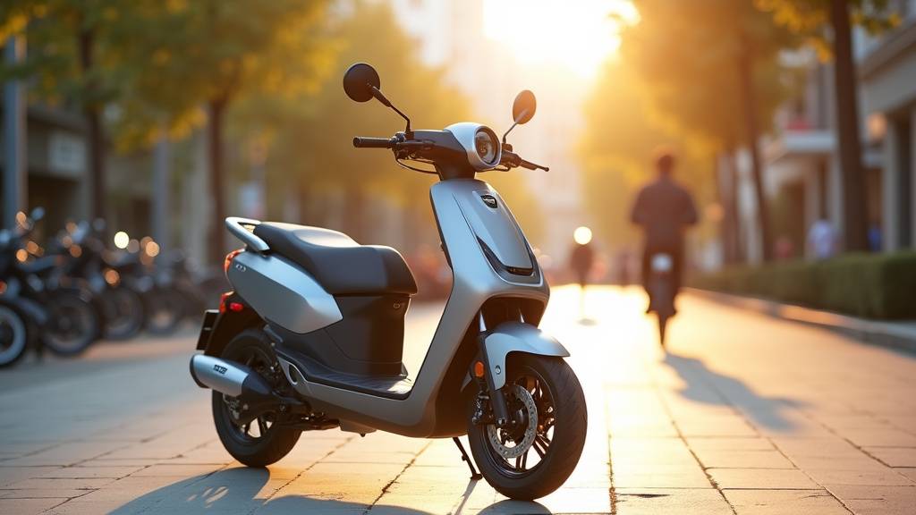 Concessionnaire de scooters avec modèles neufs exposés