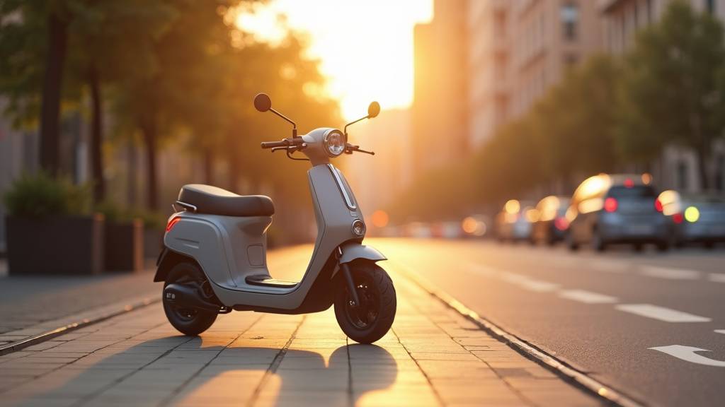 Scooter moderne en 2026 avec design contemporain et technologie avancée