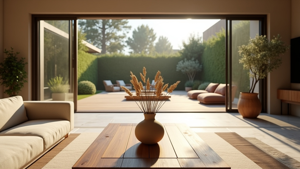 Balcon aménagé avec mobilier compact pliant et végétalisation verticale pour optimiser l'espace