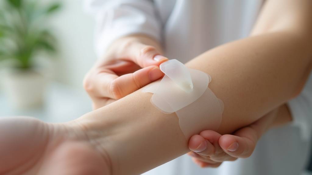 Application correcte d'un pansement Hydrofilm avec système applicateur