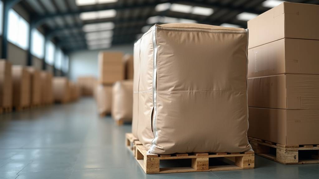 Coussins de calage utilisés dans le transport de marchandises