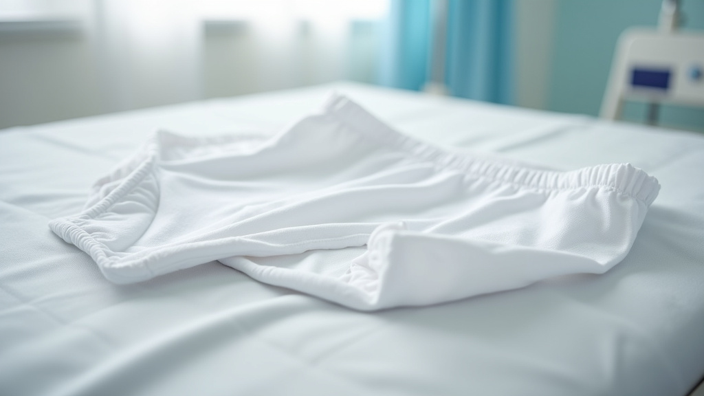 Culotte fermée plastique Auregan posée sur un support blanc