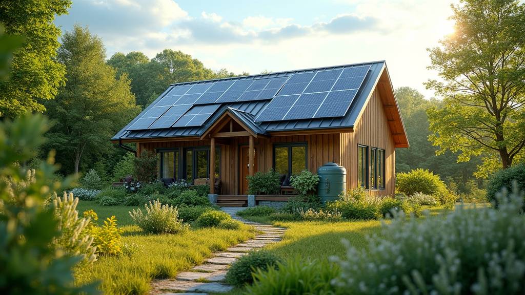 Schéma d'une maison avec les différents systèmes de rénovation énergétique