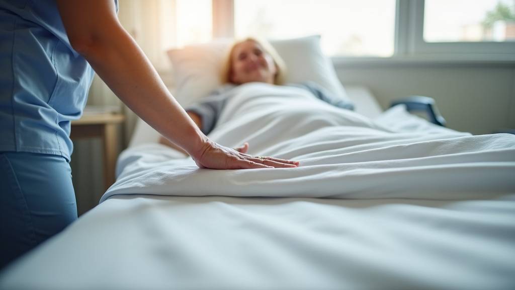 Utilisation d'un drap de glisse pour le transfert latéral d'un patient