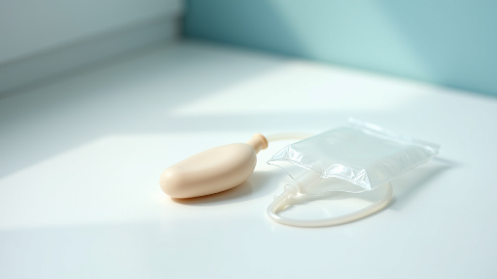 Homme utilisant un étui pénien Urimed Vision Standard de manière discrète dans ses vêtements