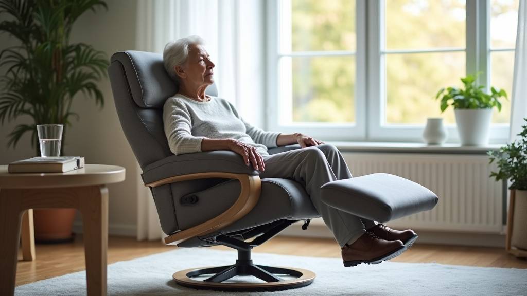 Fauteuil coquille électrique avec ses fonctionnalités détaillées