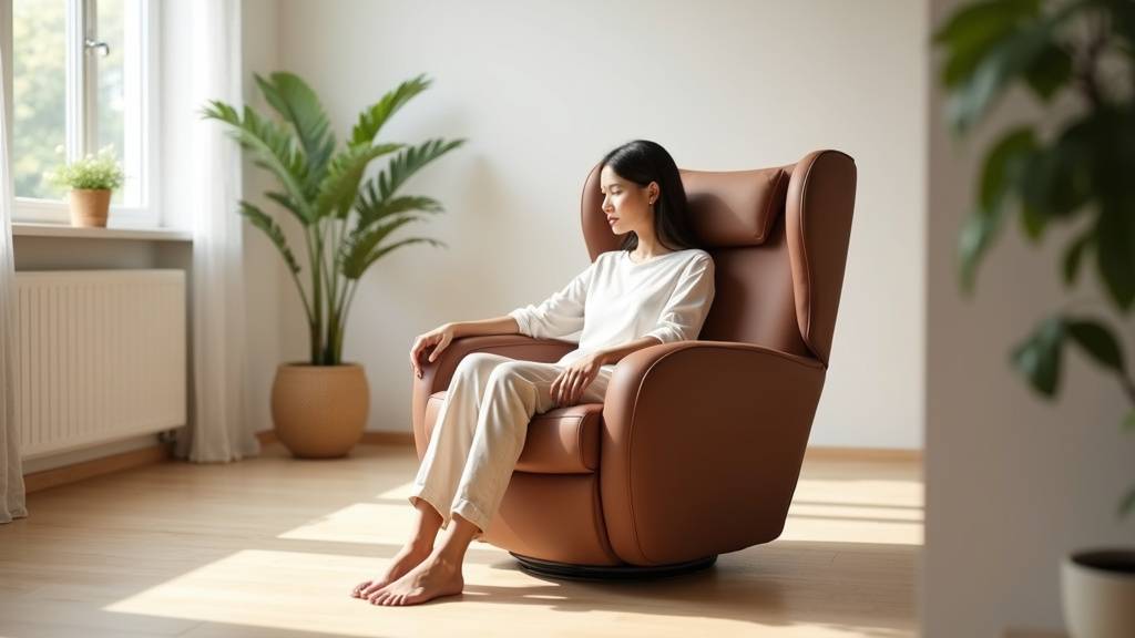 Télécommande du fauteuil coquille électrique Premium T7 marron