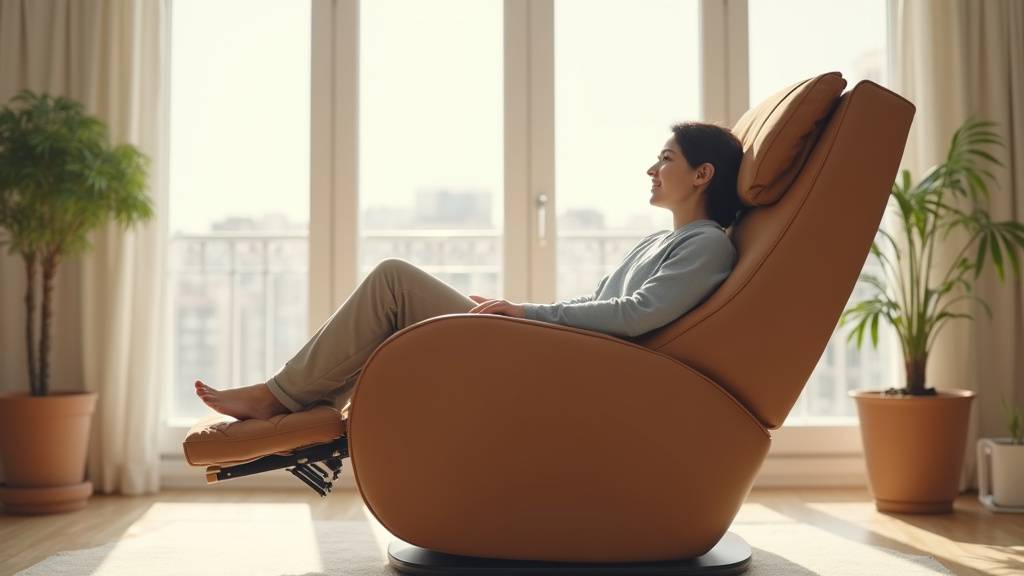 Le fauteuil coquille électrique Premium T7 marron, un allié au quotidien