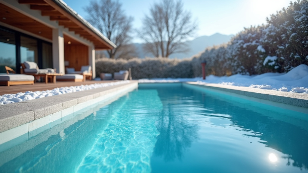 Thermomètre de piscine affichant une température de 12°C pour le moment idéal de l'hivernage