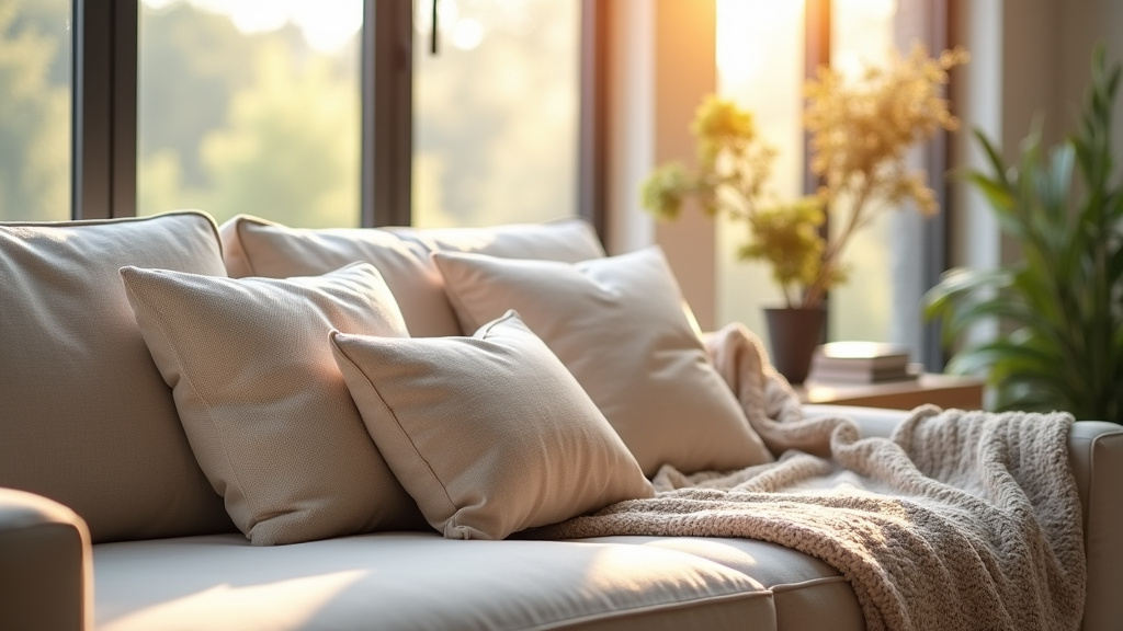 Cuisine moderne mise en scène avec home staging, montrant un espace fonctionnel avec plan de travail dégagé et éclairage optimal