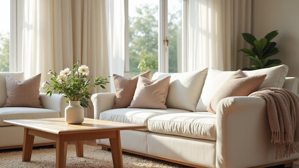 Chambre à coucher mise en scène avec home staging, montrant un espace apaisant avec literie blanche et éclairage tamisé