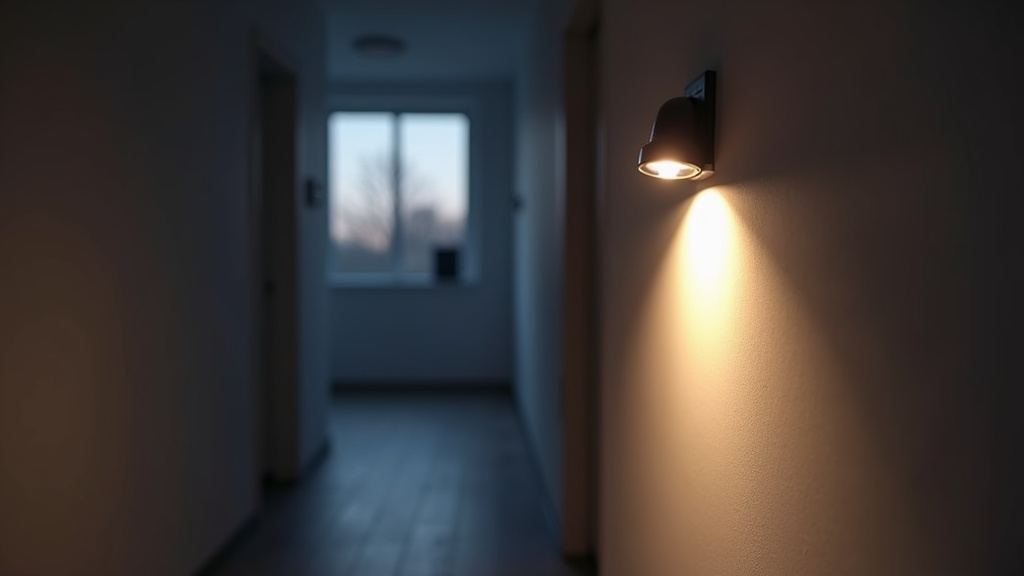 Installation d'une lampe torche à détection de mouvements