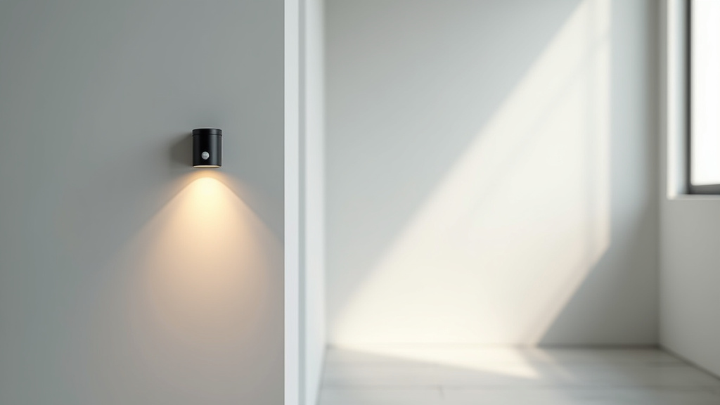 Lampe torche à détection de mouvements utilisée à l'extérieur