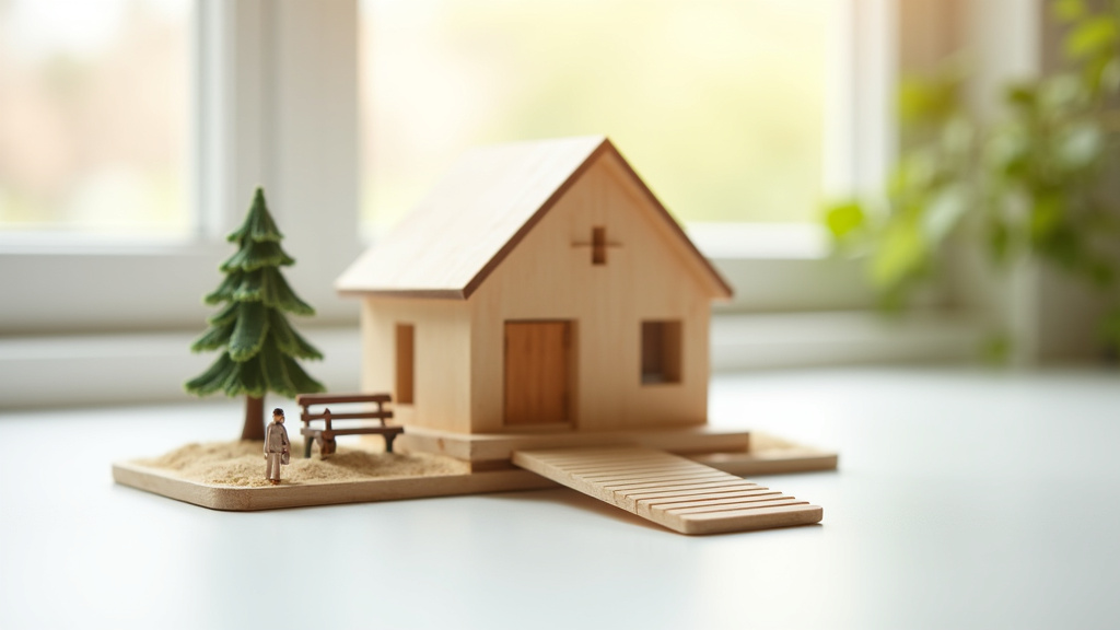 Résidence services seniors avec maisons individuelles plain-pied et espaces communs partagés