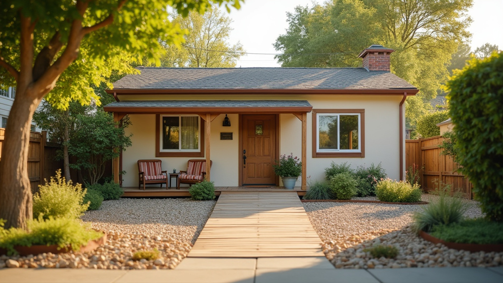 Maison plain-pied moderne pour seniors avec jardin privatif et accès sécurisé