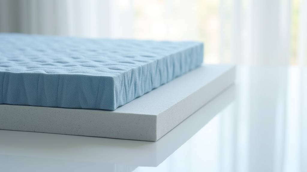 Composition en couches du matelas Novaform avec mousse viscoélastique et HR
