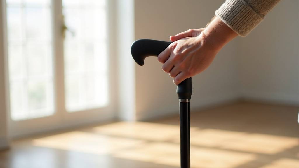 Différents types de poignées de cannes anglaises montrant les variations de design ergonomique