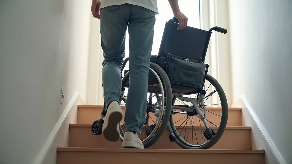 Fonctionnement du Scalamobil S35 sur un escalier