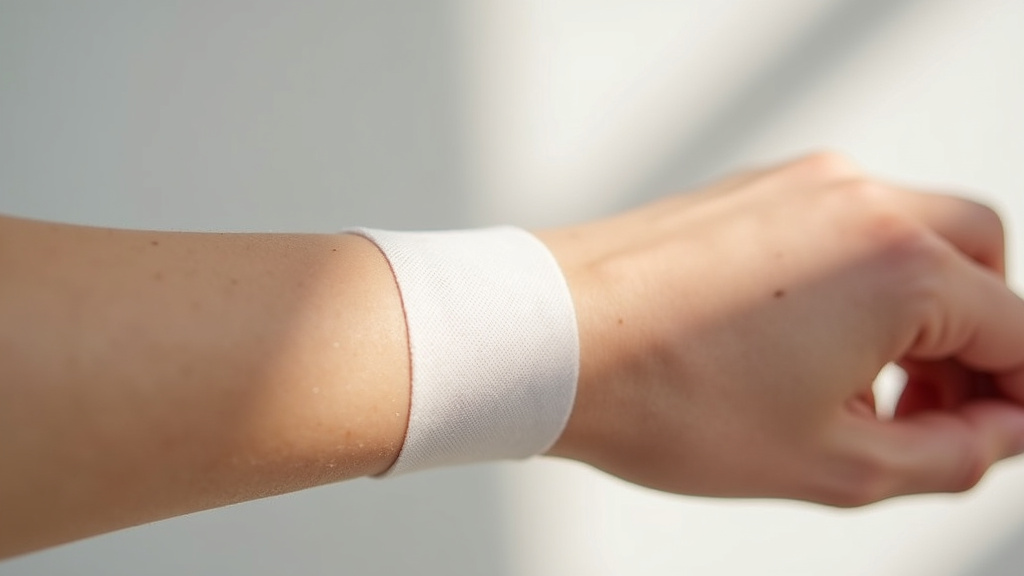 Application correcte du sparadrap Hypafix blanc sur un pansement