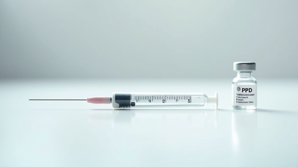 Technique d'injection intradermique pour test de Mantoux avec seringue BD Plastipak