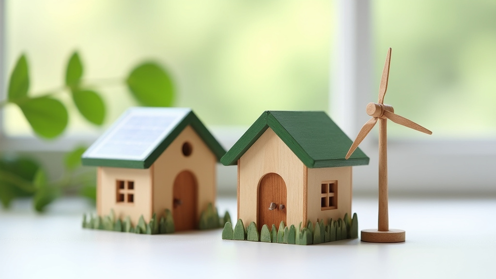 Outils de bricolage éco-responsables disposés sur un plan de travail en bois recyclé