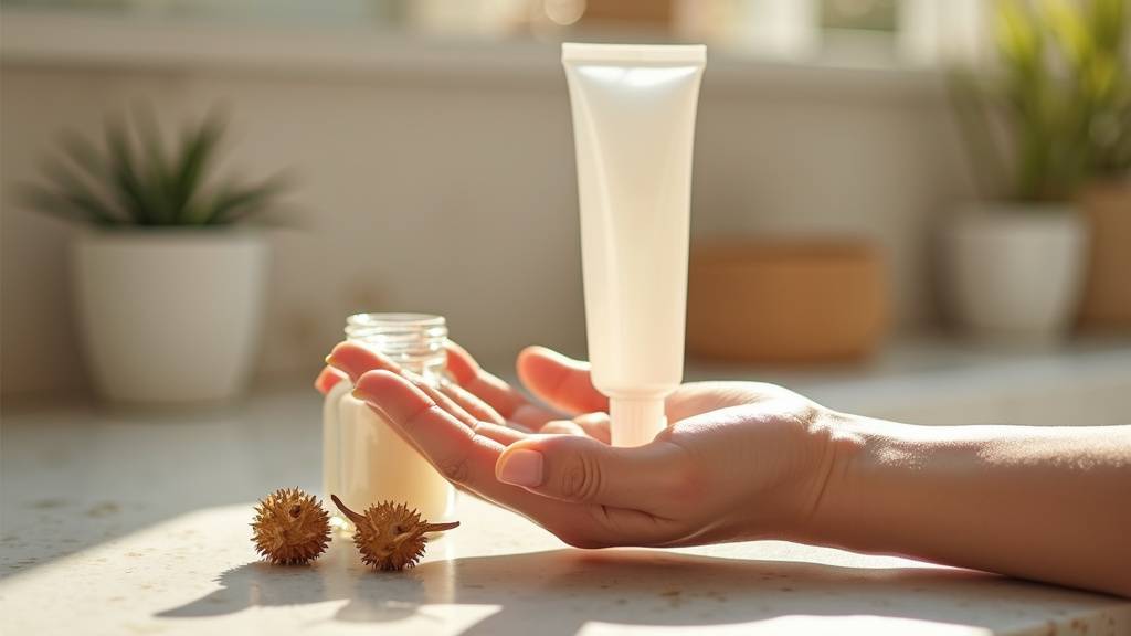 Personne utilisant le gel de massage Harpagophytum